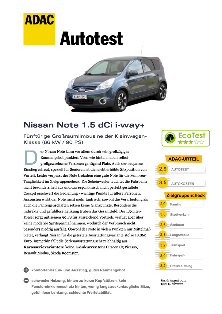 Nissan Note 1 5 Dci I Way Dpf Pdf 327 Kb Ostatni Nemecky De