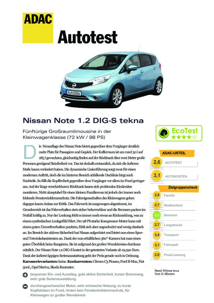 Nissan Note 1 2 Dig S Tekna Pdf 1 04 Mb Ostatni Nemecky De